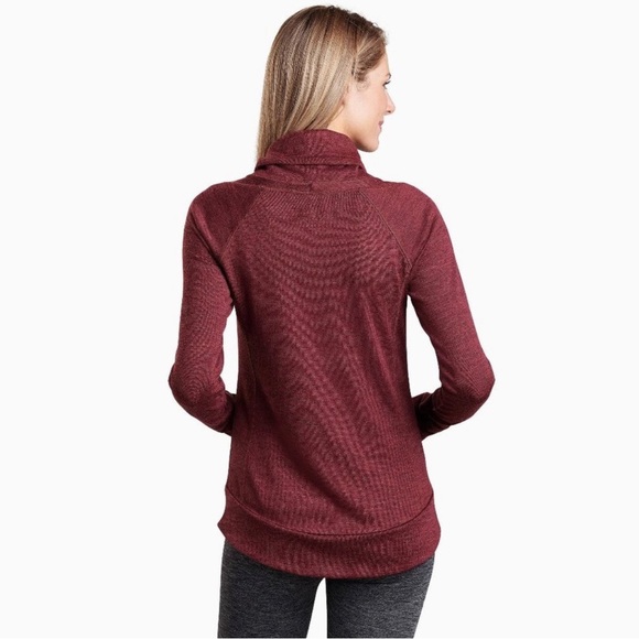 Kuhl Womens XS Heathered Red Long Sleeves Cowl Neck
Pullover Lea Sweater Pockets - Picture 2 of 11